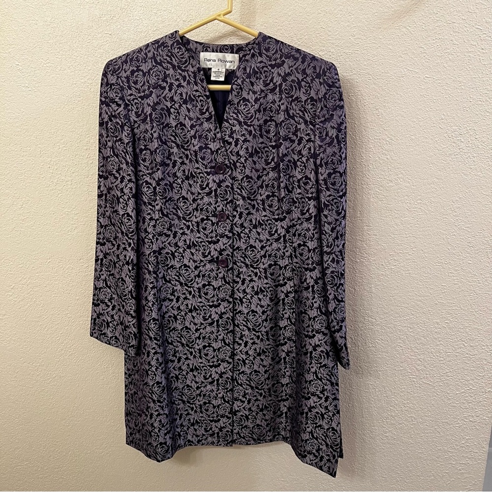Rena Rowan Vintage Silk Jacket (Size 4)